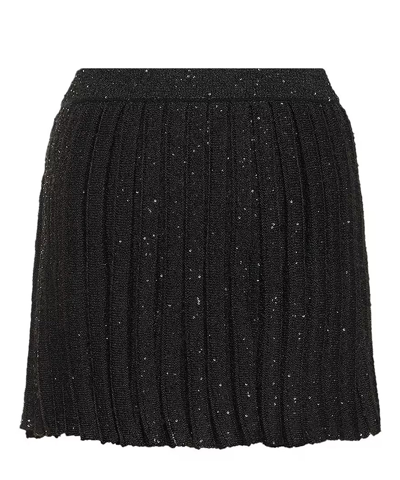 Shop Self-portrait Mini Skirt In Black
