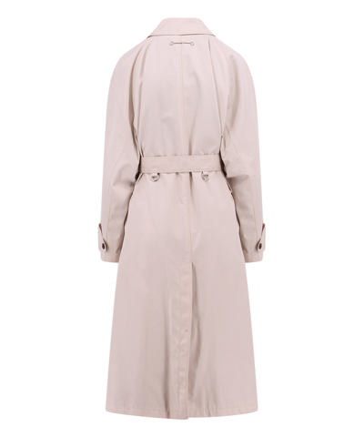 Shop Gucci Trench Coat In Beige