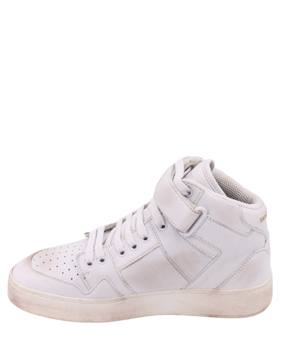 Shop Saint Laurent Lax High-top Sneakers In White