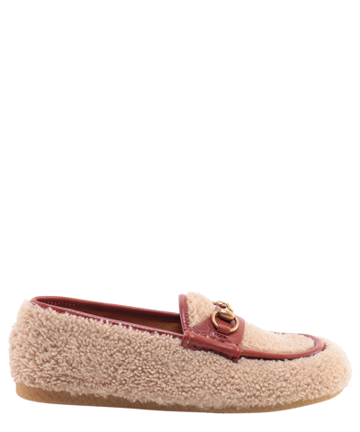 Shop Gucci Loafers In Beige