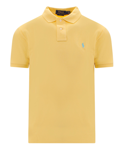 Shop Polo Ralph Lauren Polo Shirt In Yellow