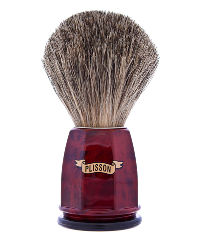 Shop Plisson 1808 Russian Grey Faceted Brush In Red
