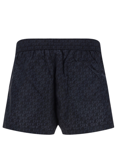 Shop Off-white Swim Shorts In Black