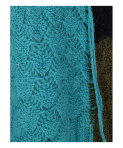 Alanui Patchwork Knit Sweater In Multicolor