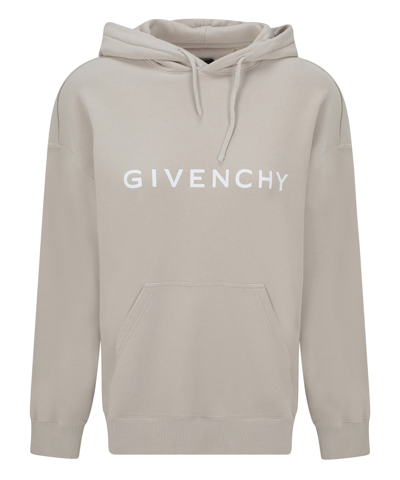Shop Givenchy Hoodie In Beige