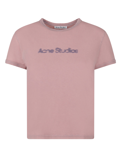 Shop Acne Studios T-shirt In Pink