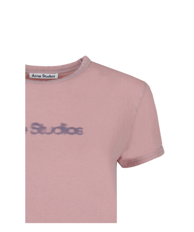 Shop Acne Studios T-shirt In Pink