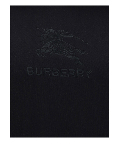 Shop Burberry Tidan Hoodie In Black