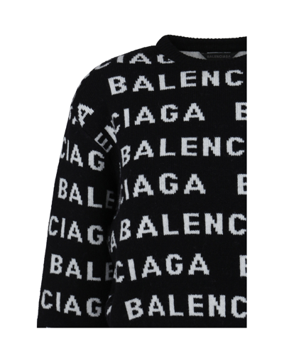 Shop Balenciaga Sweater In Black