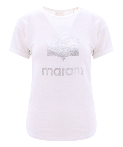 Shop Isabel Marant Étoile Koldi T-shirt In White