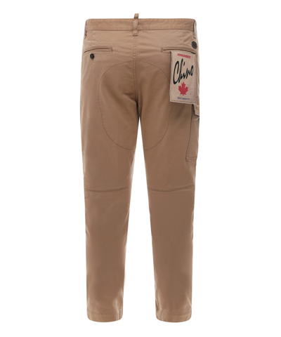 Shop Dsquared2 Sexy Cargo Trousers In Brown
