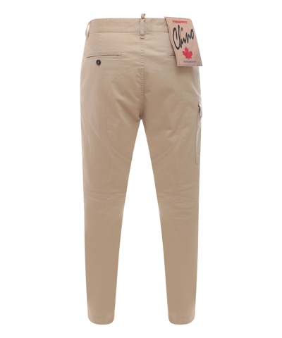 Shop Dsquared2 Sexy Cargo Trousers In Beige