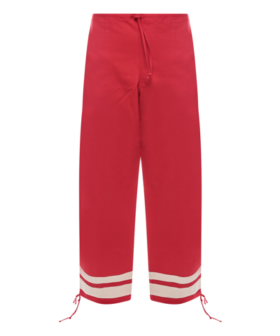 Shop Gucci Trousers In Red