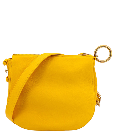Shop Burberry Crossbody Bag In Yellow