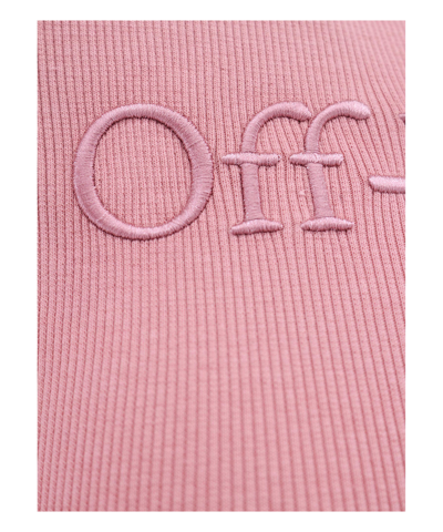 Shop Off-white Mini Dress In Pink