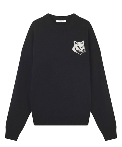 Shop Maison Kitsuné Sweater In Black