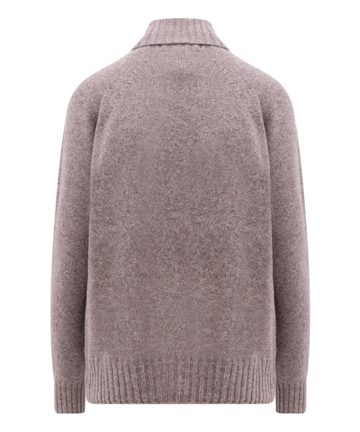 Shop Drumohr Roll-neck Sweater In Beige