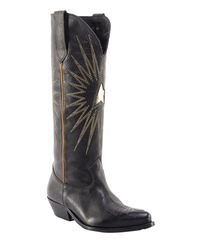 Shop Golden Goose Star Wish Boots In Black