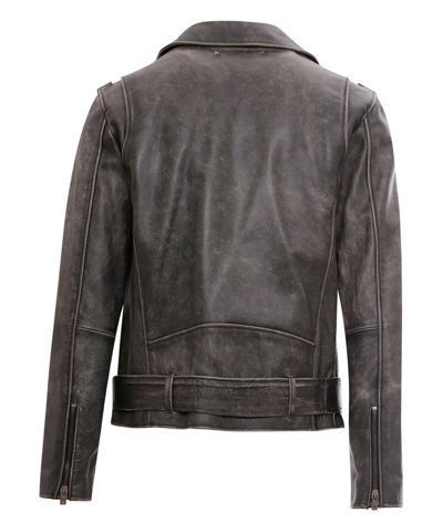 Shop Golden Goose Leather Jackets In Black