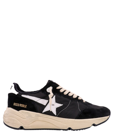 Shop Golden Goose Running Sole Full Quarter Sneakers In Black