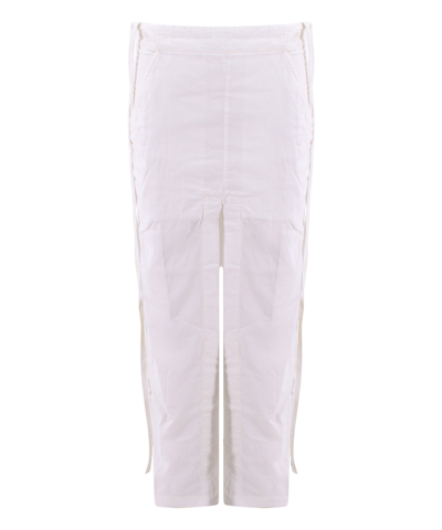 Shop Ann Demeulemeester Midi Skirt In White