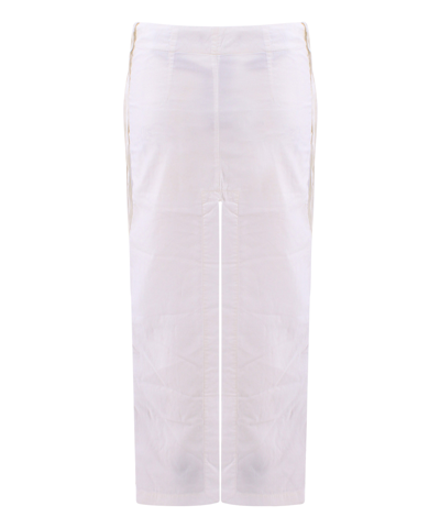 Shop Ann Demeulemeester Midi Skirt In White