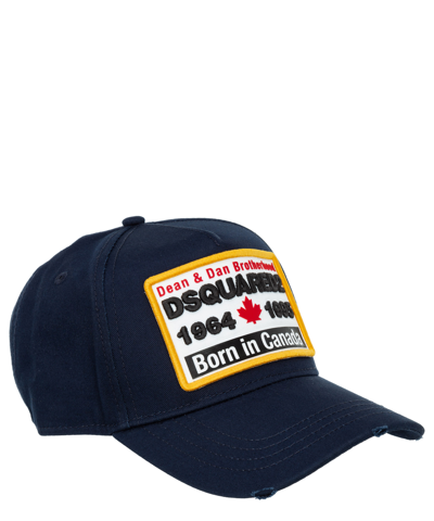 Shop Dsquared2 D2 Hat In Blue