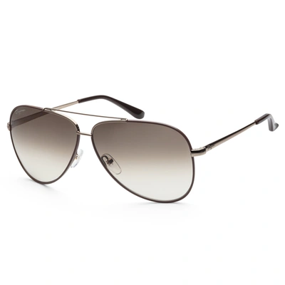Ferragamo Unisex Sf131s 211 60mm Sunglasses In Brown