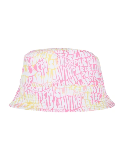 Shop Lanvin Reversible Logo Bucket Hat In Pink