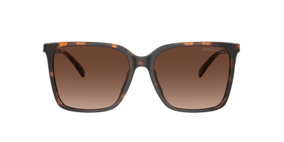 Michael Kors Canberra Brown Gradient Square Ladies Sunglasses Mk2197f 3006t5 58 In Brown Gradient Polar