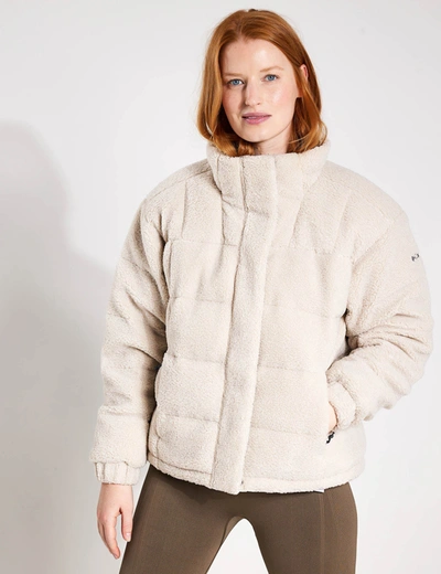 Shop Columbia Ruby Falls Novelty Sherpa Puffer Jacket In White