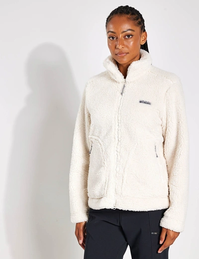 Shop Columbia Winter Pass Sherpa Jacket In White