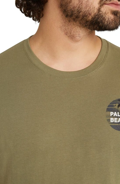 Shop Johnny Bigg Palm Beach Graphic T-shirt In Green