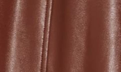 Shop Afrm Talise Faux Leather Leggings In Chocolate