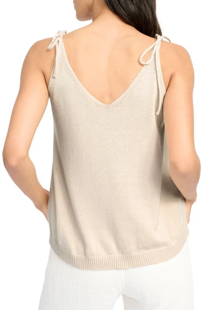 Splendid Adalynn Tie Shoulder Sweater Tank In Sand