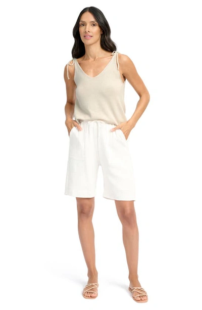 Splendid Adalynn Tie Shoulder Sweater Tank In Sand