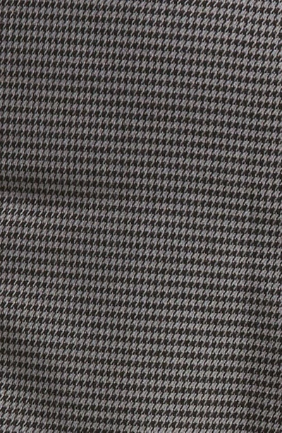 Treasure & Bond Houndstooth Button Front Miniskirt In Grey Mini Houndstooth