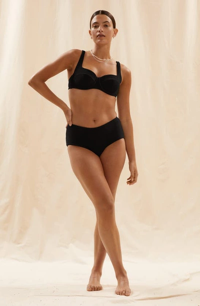 & Other Stories Underwire Bikini Top In Black