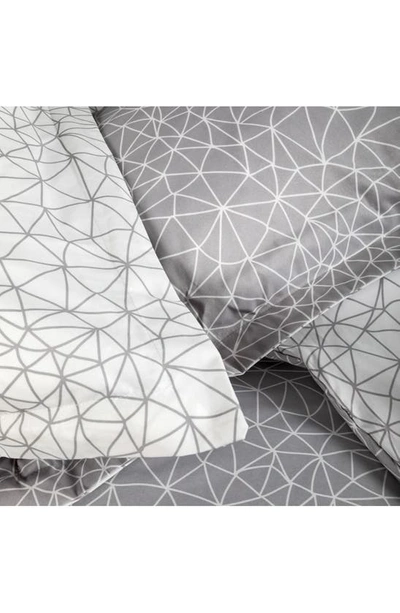 Southshore Fine Linens Modern Geometric Maze In Gray And White