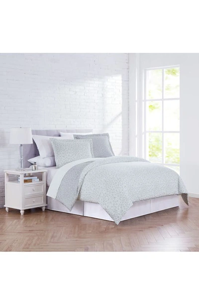 Southshore Fine Linens Modern Geometric Maze In Gray And White