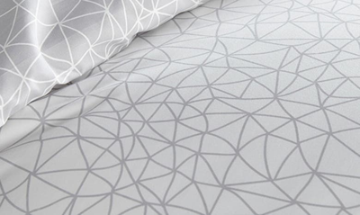 Southshore Fine Linens Modern Geometric Maze In Gray And White