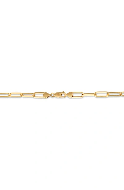 Shop Esquire Paper Clip Chain Necklace In Gold
