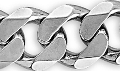 Shop Esquire Diamond Cut Curb Link Necklace In Silver