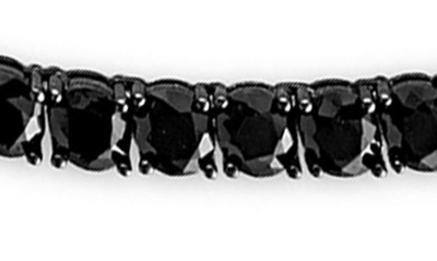 Esquire Black Spinel Tennis Necklace In Black