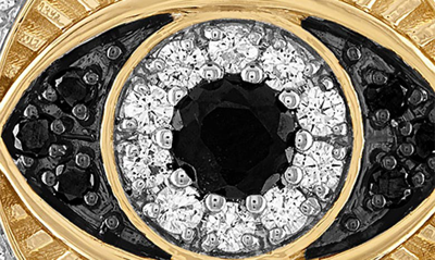Shop Esquire Cubic Zirconia Evil Eye Pendant In Gold