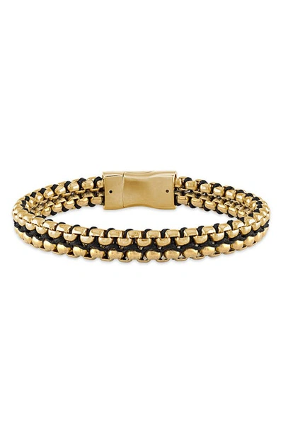 Shop Esquire Chain & Cord Bracelet In Gold
