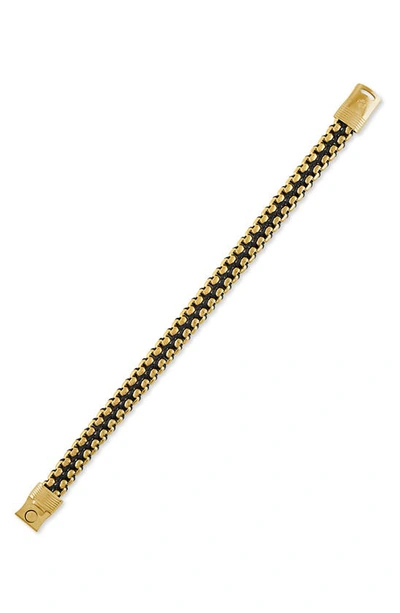 Esquire Chain & Cord Bracelet In Gold