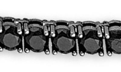 Esquire Black Spinel Tennis Necklace In Black
