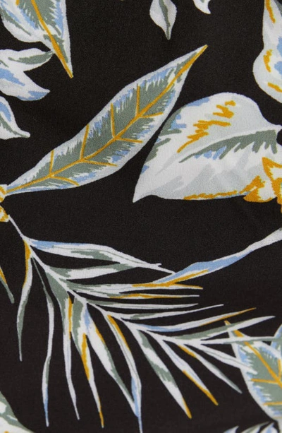 Johnny Bigg Tropics Print Swim Trunks In Black