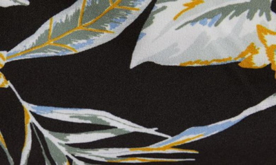Johnny Bigg Tropics Print Swim Trunks In Black